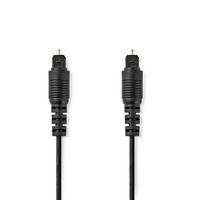 Optische Audiokabel | TosLink Male | TosLink Male | 3.00 m | Rond | PVC | Zwart - thumbnail