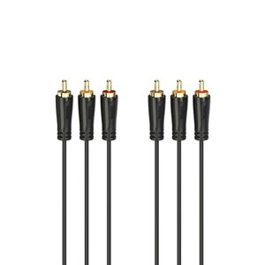 Hama 00205150 audio kabel 1,5 m 3 x RCA Zwart