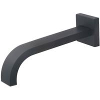 Wiesbaden Baduitloop Vierkant 22 cm Mat Zwart 1/2 Inch