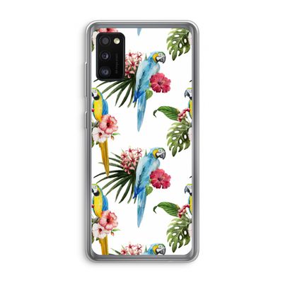 Kleurrijke papegaaien: Samsung Galaxy A41 Transparant Hoesje