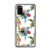 Kleurrijke papegaaien: Samsung Galaxy A41 Transparant Hoesje