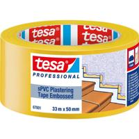 tesa SPVC EMBOSSED 67001-00001-00 Gipstape tesa Professional Geel (l x b) 33 m x 50 mm 1 stuk(s)