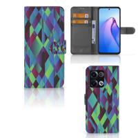 OPPO Reno8 Pro | Book Case | Abstract Green Blue
