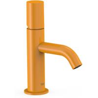 Wastafelkraan Tres Study | Opbouw | Mengkraan | Standaard model | 1-knop | Rond | Geel