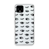 Eye pattern #2: Pixel 4 Transparant Hoesje