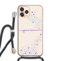 Sterren: iPhone 11 Pro Max Transparant Hoesje met koord