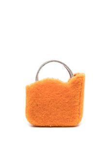 Le Silla mini sac à main Ivy en peau lainée - Orange