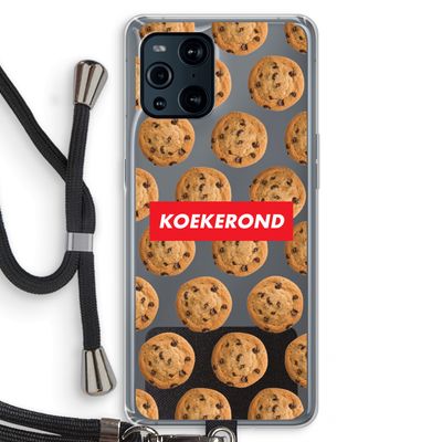 Koekerond: Oppo Find X3 Transparant Hoesje met koord