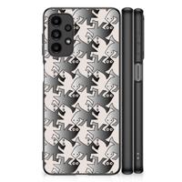 Samsung Galaxy A13 4G Dierenprint Telefoonhoesje Salamander Grey
