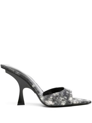The Attico mules à bout pointu 100 mm - Gris