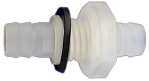 Europond PE Doorvoer Slangtule 10mm - M14 Polyethyleen Buitendraad met O-ring en Moer