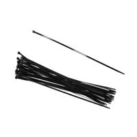Gerimport tie-wraps/kabelbinders - 60x stuks - zwart - kunststof - 45 cm