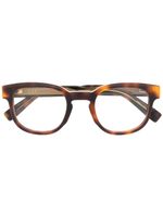 Dunhill lunettes de vue à effet écaille de tortue - Marron - thumbnail