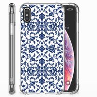 Apple iPhone X | Xs Case Flower Blue - thumbnail