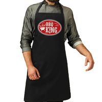 BBQ king cadeau schort zwart voor heren - thumbnail