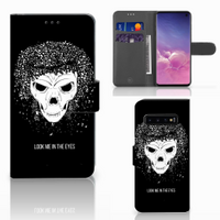 Telefoonhoesje met Naam Samsung Galaxy S10 Skull Hair