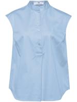 Mouwloze blouse Van Peter Hahn blauw - thumbnail