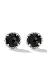 David Yurman puces d'oreilles Petite Châtelaine en argent sterling serties d'onyx