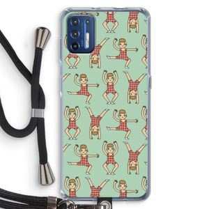 Gymboys: Motorola Moto G9 Plus Transparant Hoesje met koord
