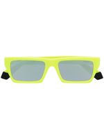 MSGM lunettes de soleil à monture carrée - Jaune