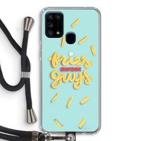 Always fries: Samsung Galaxy M31 Transparant Hoesje met koord