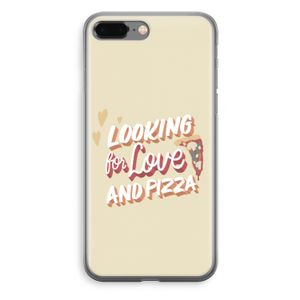 Pizza is the answer: iPhone 8 Plus Transparant Hoesje