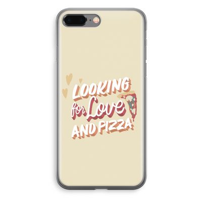 Pizza is the answer: iPhone 8 Plus Transparant Hoesje