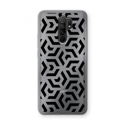 Crazy pattern: Xiaomi Redmi 9 Transparant Hoesje