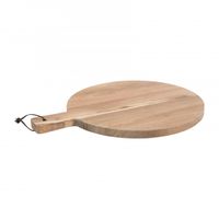 Borrelplank Acacia rond - 38x30x1,9 cm - thumbnail