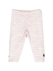 Chiara Ferragni Kids legging à imprimé zèbre - Rose