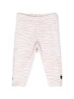 Chiara Ferragni Kids legging à imprimé zèbre - Rose