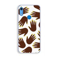 Hands dark: Huawei Y6s Transparant Hoesje