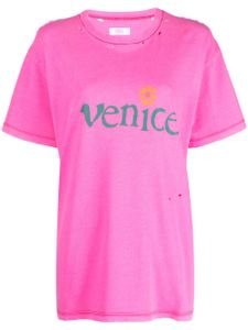 ERL t-shirt à imprimé Venice - Rose