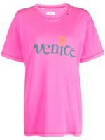 ERL t-shirt à imprimé Venice - Rose