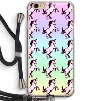Musketon Unicorn: iPhone 6 / 6S Transparant Hoesje met koord