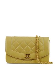 CHANEL Pre-Owned petit sac porté épaule Diana (1992) - Jaune