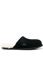 UGG claquettes à doublure en peau lainée - Noir