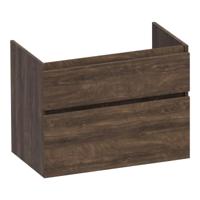 Brauer Delight - Onderkast - 80 cm - met 2 Softclose Lades Greeploos en 1 Sifon Uitsparing - Grove