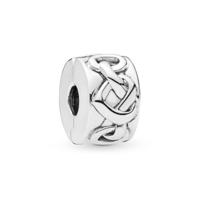 Bedelarmbandje voor vrouwen Pandora KNOTTED HEARTS CLIP