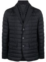 Herno notched-lapels padded jacket - Bleu