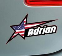 Ster verenigde staten sticker met naam Ster verenigde staten sticker met naam