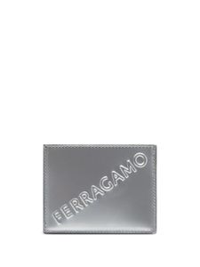 Ferragamo portefeuille en cuir à logo embossé - Argent