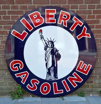 Liberty Gasoline Stalen Bord XL - Ø120cm