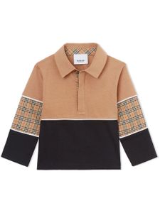 Burberry Kids polo à motif Vintage Check - Tons neutres