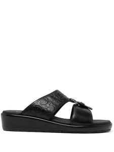 Ferragamo sandales Murray en cuir - Noir