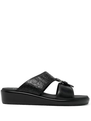 Ferragamo sandales Murray en cuir - Noir