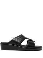 Ferragamo sandales Murray en cuir - Noir