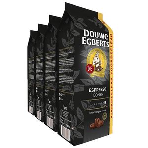 Douwe Egberts - Espresso Bonen - 4x 1kg