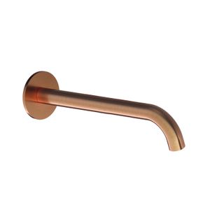 Wastafelkraan Uitloop Hotbath Cobber Rond 25 cm Geborsteld Koper Living Colours