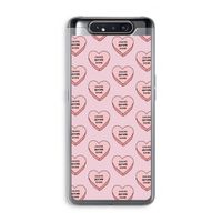 Chicks before dicks: Samsung Galaxy A80 Transparant Hoesje